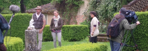 France3 et l’emission Cote jardin au chateau Touny les Roses